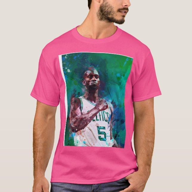 Kevin Garnett Celtics Mixed Media T Shirt (Framsida)