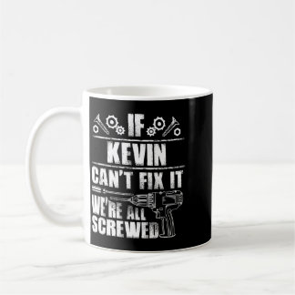 Kevin-gåva Namn Fix Rolig Födelsedag Personlig Kaffemugg