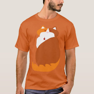 Kevin Ginger Cat Abstrakt Teckning T Shirt