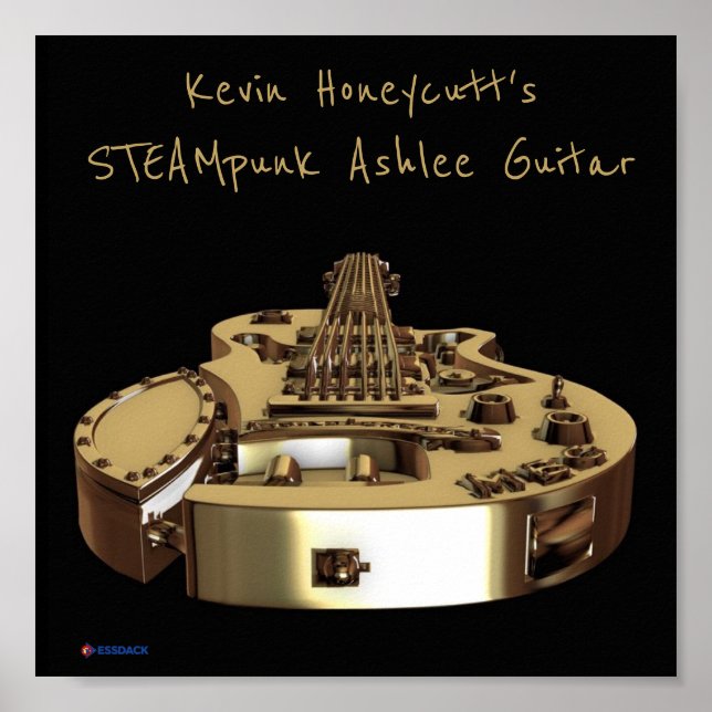 Kevin Honecutts STEAMpunk Ashlee Guitar poster (Framsidan)