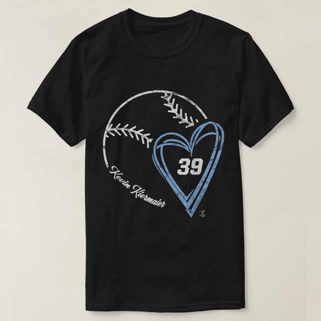 Kevin Kiermaier Baseball Heart Gameday T Shirt (Design framsida)