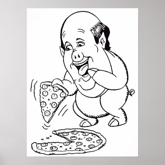 Kevin Malone caricature Poster (Framsidan)