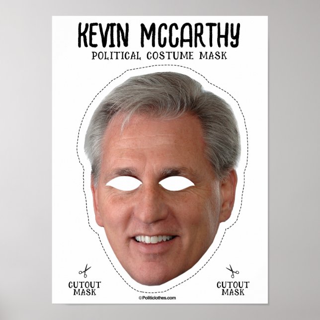 Kevin McCarthy Costume Mask Poster (Framsidan)