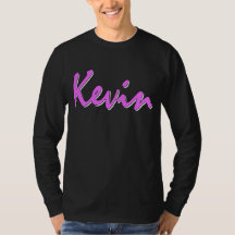 Kevin rosa logotyplångärmad