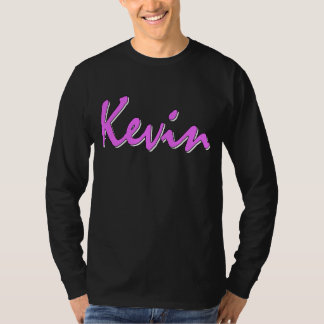 Kevin rosa logotyplångärmad t-shirt