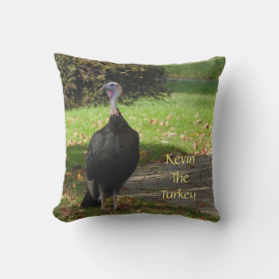 Kevin The Turkey - Old Wethersfield, CT (2 sidor) Kudde