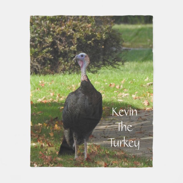 Kevin The Turkey - Old Wethersfield, CT Fleecefilt (Framsidan)