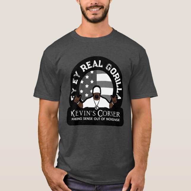 Kevin's Corner EY Real Gorilla Emblem T Shirt (Framsida)