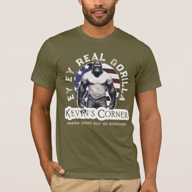 Kevin's Corner EY Real Gorilla Emblem T Shirt (Framsida)