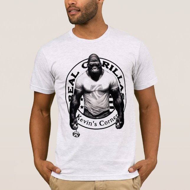 Kevins Corner REAL GORILLAS T Shirt (Framsida)