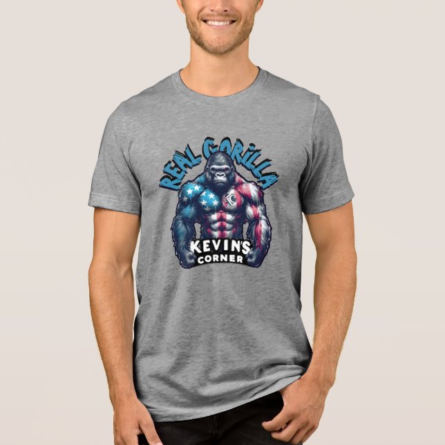 Kevin's Corner RIKTIG GORILLA-LIGAN T Shirt (Framsida)