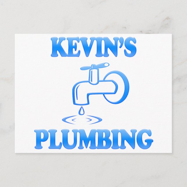 Kevin's Plumwing Vykort (Framsida)