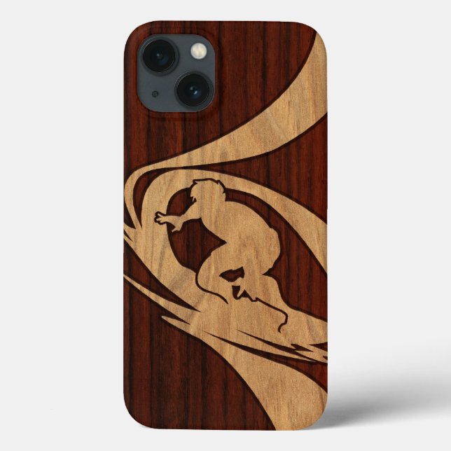 Kewalos Hawaiian Surfer Faux Wood (Baksida)