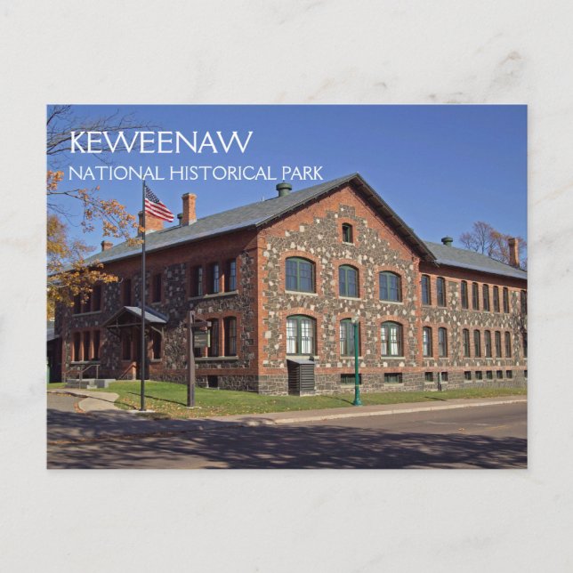Keweenaw National Historic Park Headquarters Vykort (Framsida)