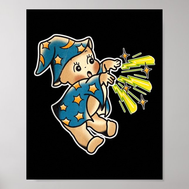 Kewpie Baby-guiden Traditionell tatuering Flash Poster (Framsidan)