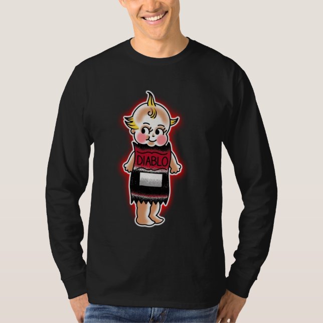 Kewpie Baby Hot Sauce Spicy Diablo T Shirt (Framsida)