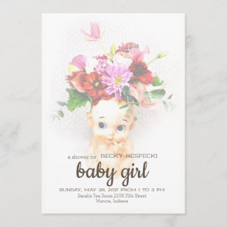 Kewpie Baby Shower-inbjudan Inbjudningar