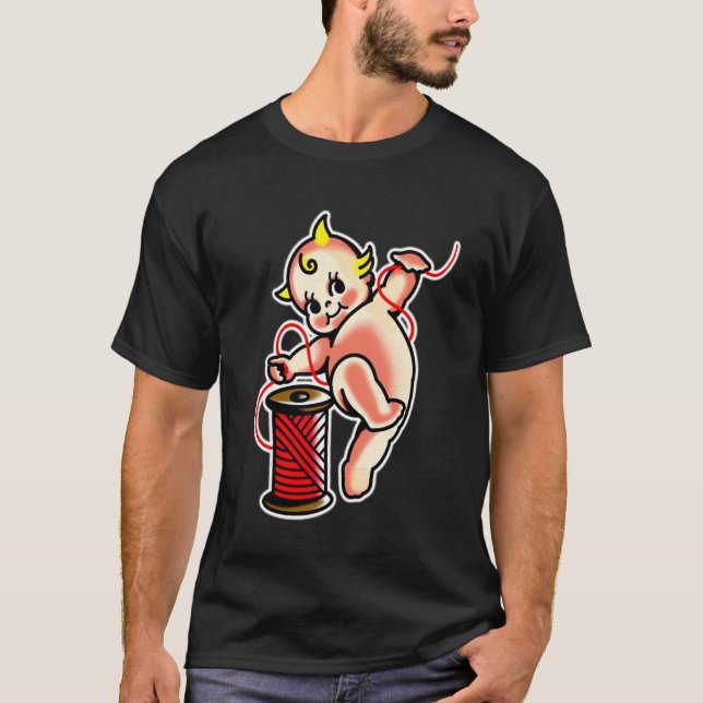 Kewpie-barn Sy Snäderska T Shirt (Framsida)