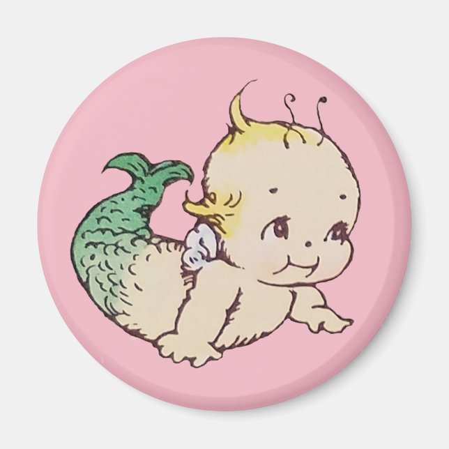 Kewpie Sjöjungfru Magnet (Framsidan)