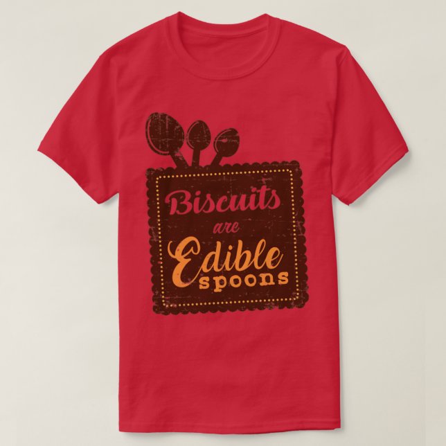 Kex är ätliga Spoons T Shirt (Design framsida)
