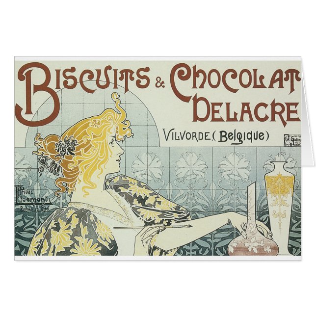 Kex och choklad hälsningskort (Framsidan Horizontal)