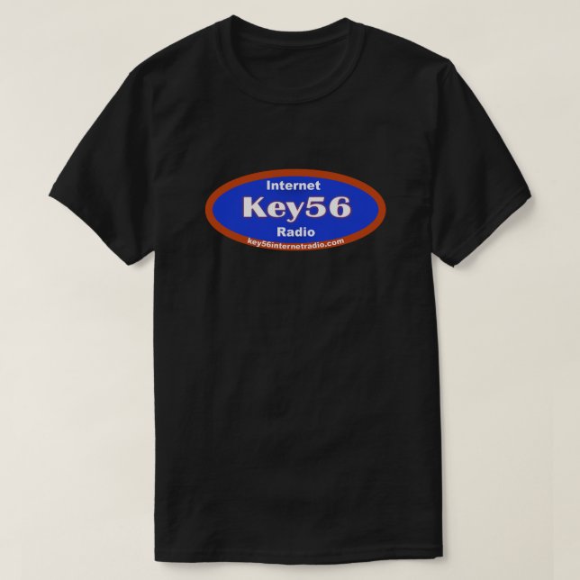 Key56 Radio Black T-Shirt (Design framsida)