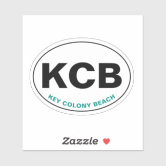 Key Colony Beach KCB Oval Klistermärken