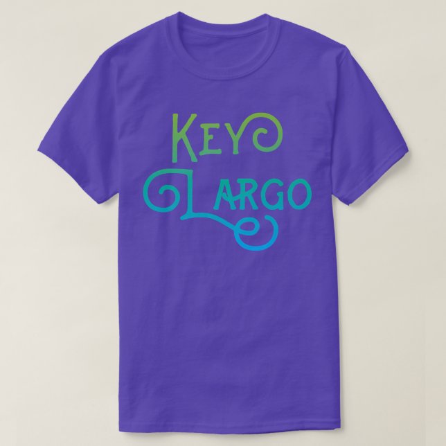 Key Largo Florida Typographic Design  T Shirt (Design framsida)