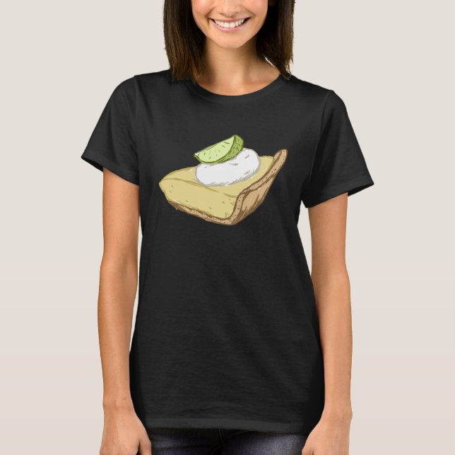 Key Lime Pie West Florida Bakery Recipe T Shirt (Framsida)