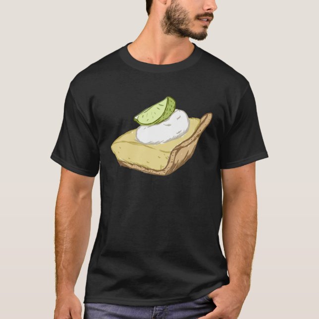 Key Lime Pie West Florida Bakery Recipe T Shirt (Framsida)
