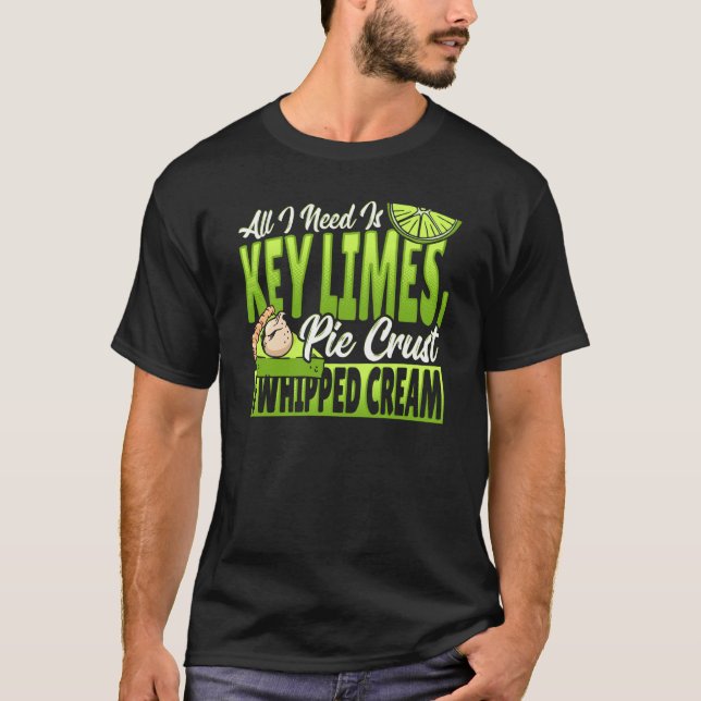 Key Limes Pie Crust T Shirt (Framsida)