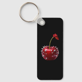 Key Ring with a modern cherry design Nyckelring