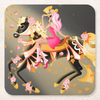 Key to Madness Square Coaster Underlägg Papper Kvadrat