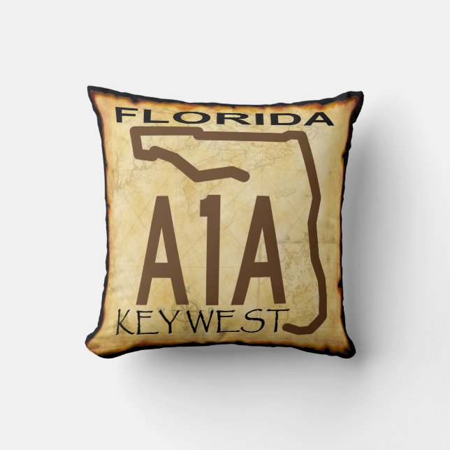 Key West A-1-A kudder Kudde (Framsida)