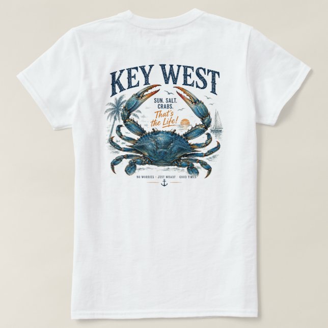 Key West Det är livet! T Shirt (Design baksida)