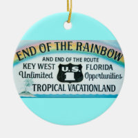 Key West Florida avslutar av regnbågen
