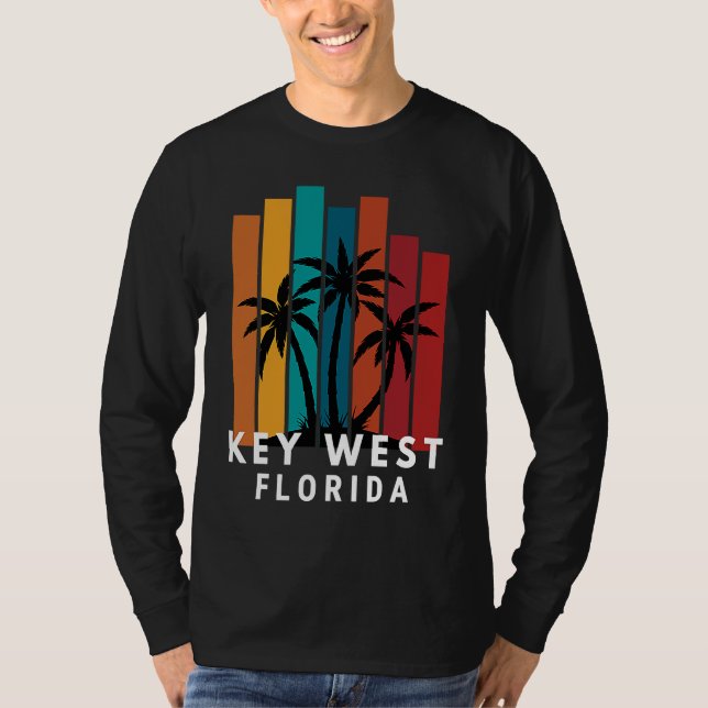 Key West Florida Family Vacation Beach Tropical T Shirt (Framsida)