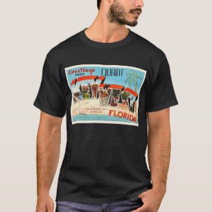 Key West Florida FL gammal vintage resorsouvenir Tee