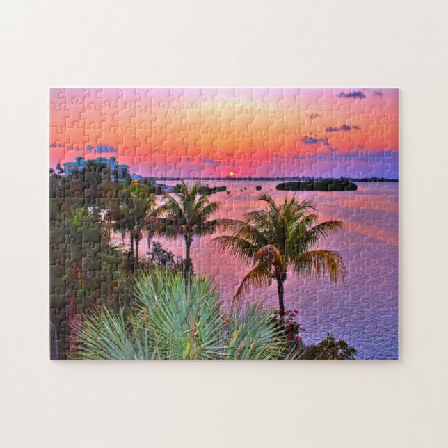 Key West Florida.Julhälsningar Pussel (Horisontell)