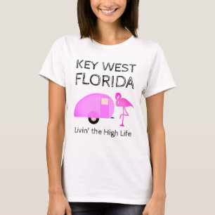 Key West Florida Lever Hög Livstid Roligt T Shirt