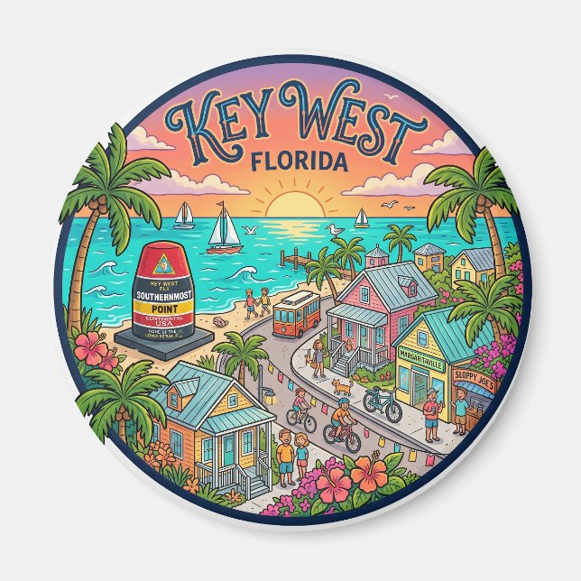 Key West Florida Magnet (Framsidan)