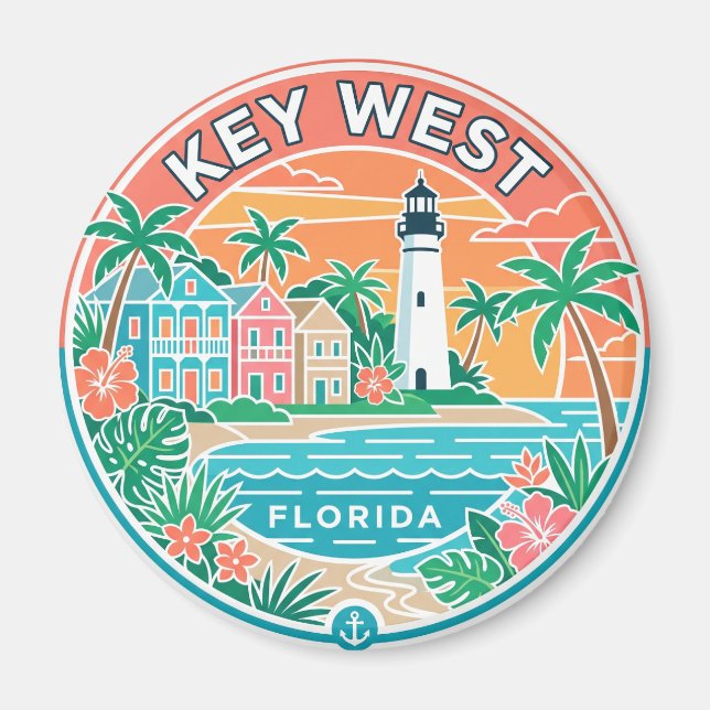 Key West, Florida Magnet (Framsidan)