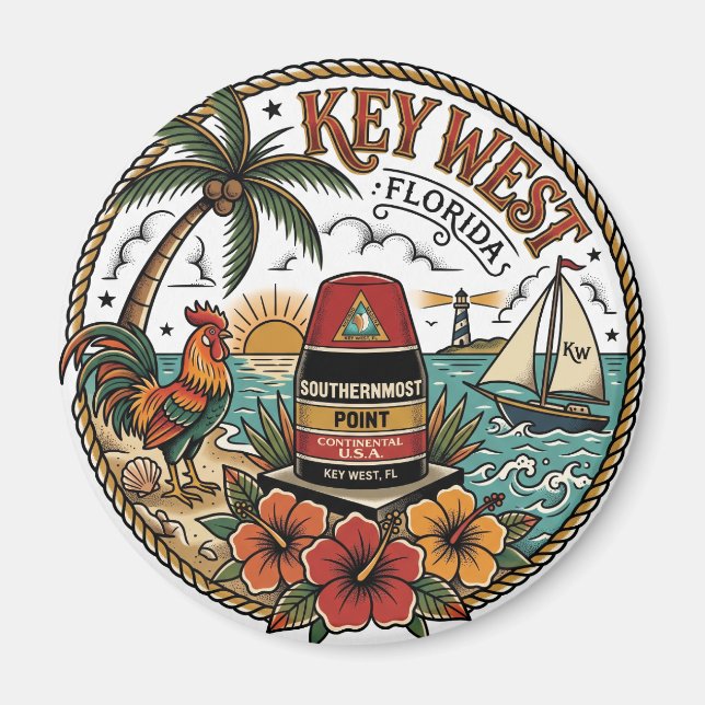 Key West Florida Magnet (Framsidan)