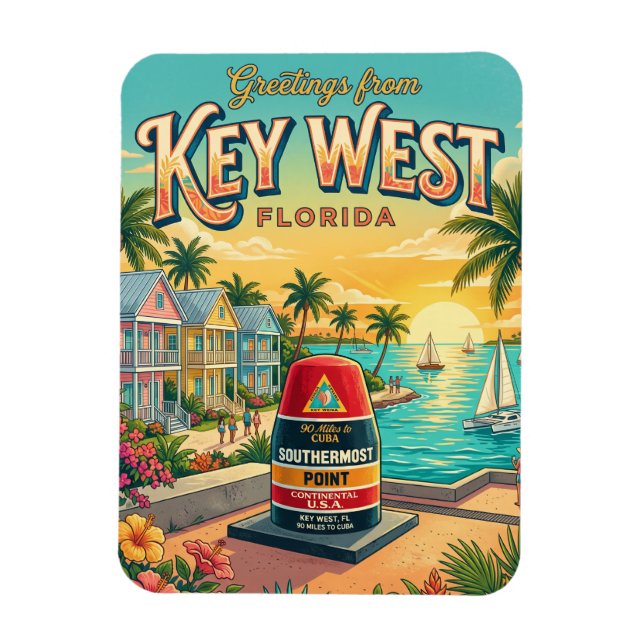 Key West Florida Magnet (Vertikal)