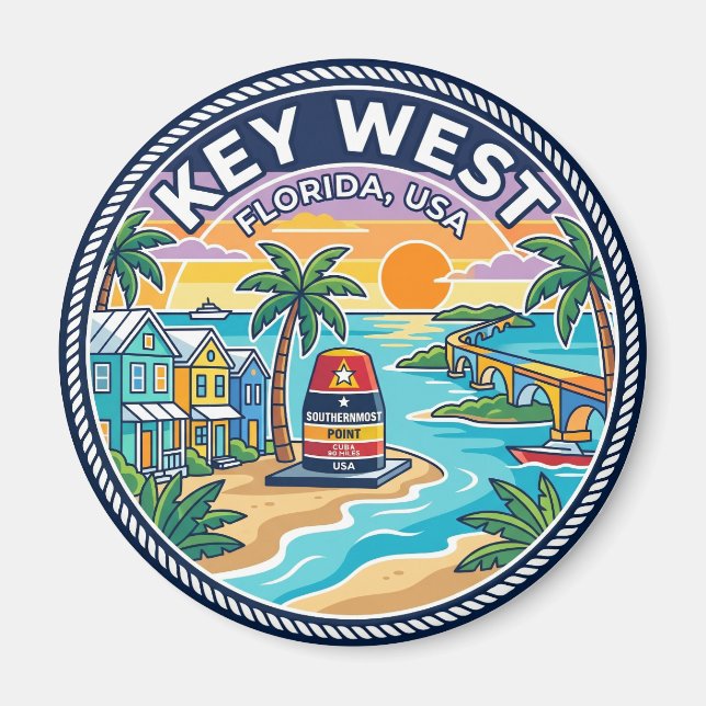 Key West Florida Magnet (Framsidan)