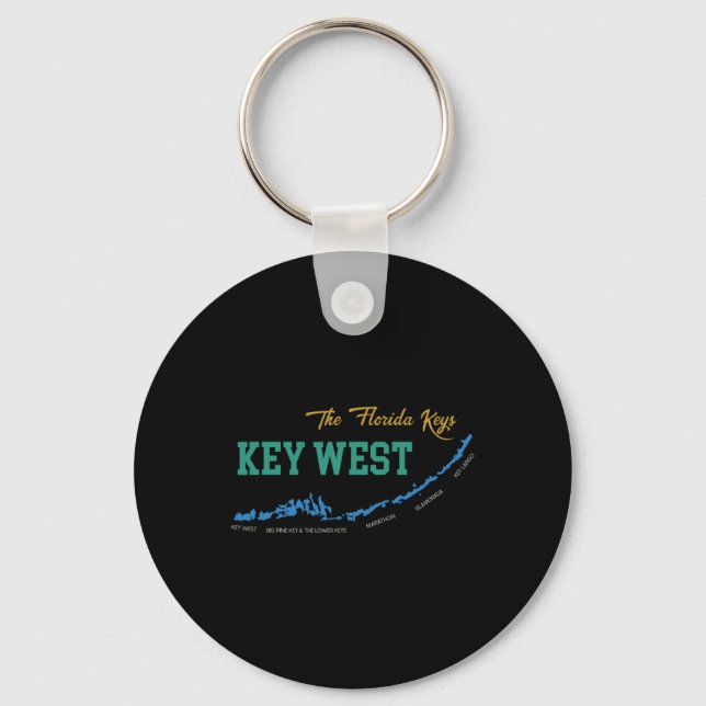 Key West Florida Miami Vibes Strand Sunshine State Nyckelring (Framsida)