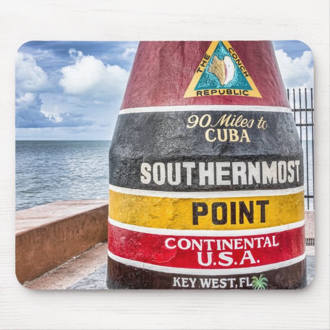 Key West Florida Mousepad Musmatta (Framsidan)