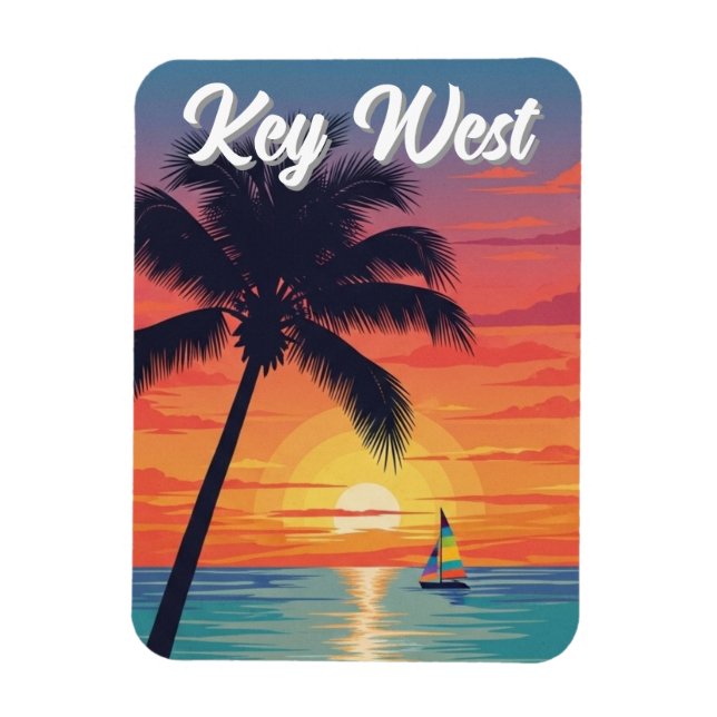 Key West Florida Resa Magnet (Vertikal)