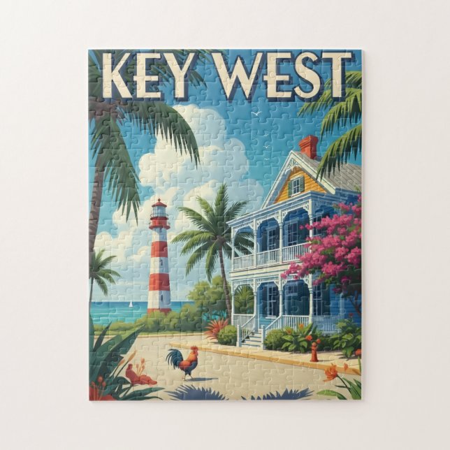Key West Florida Resa Pussel (Vertikal)