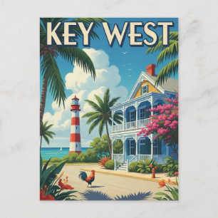 Key West Florida Resa Vykort